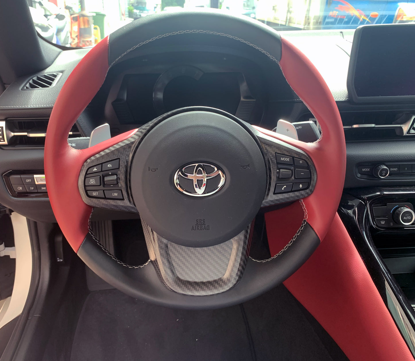 Supra GR 2020+ Dry Carbon Steering Wheel Cover