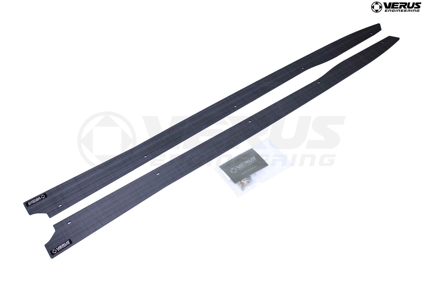 Carbon Polyweave Side Splitter Kit - Mk5 Toyota Supra