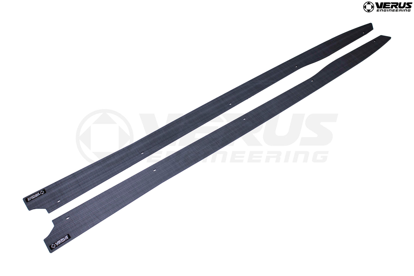 Carbon Polyweave Side Splitter Kit - Mk5 Toyota Supra