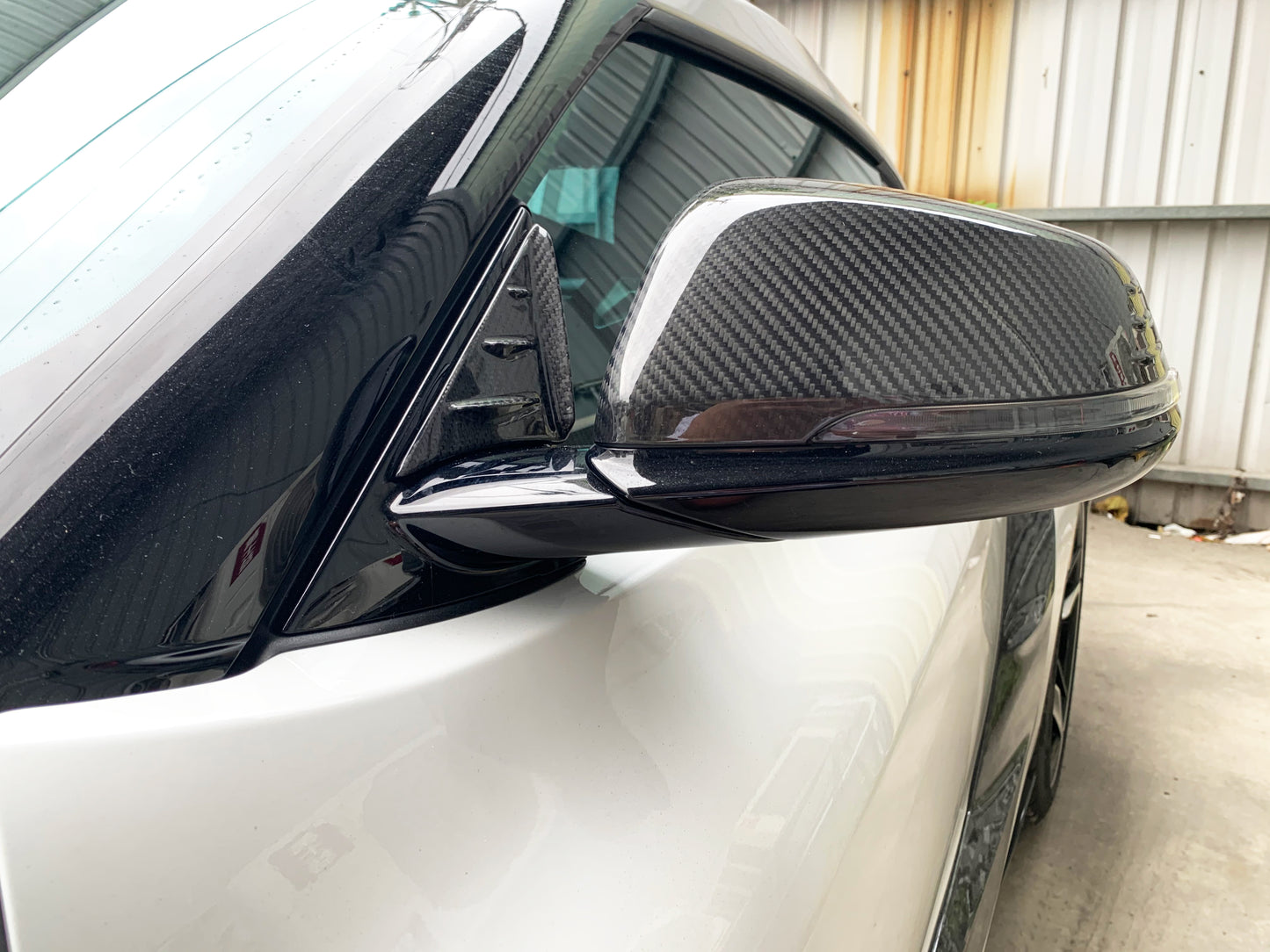 Supra GR 2020+ V1 Carbon Fiber/Forged Carbon Fiber Anti-Buffeting Wind Deflector-Gloss