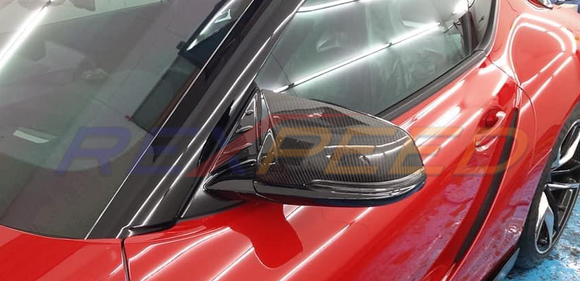 Supra GR 2020+ Carbon Fiber Mirror Cap Full Replacements- Gloss/Matte