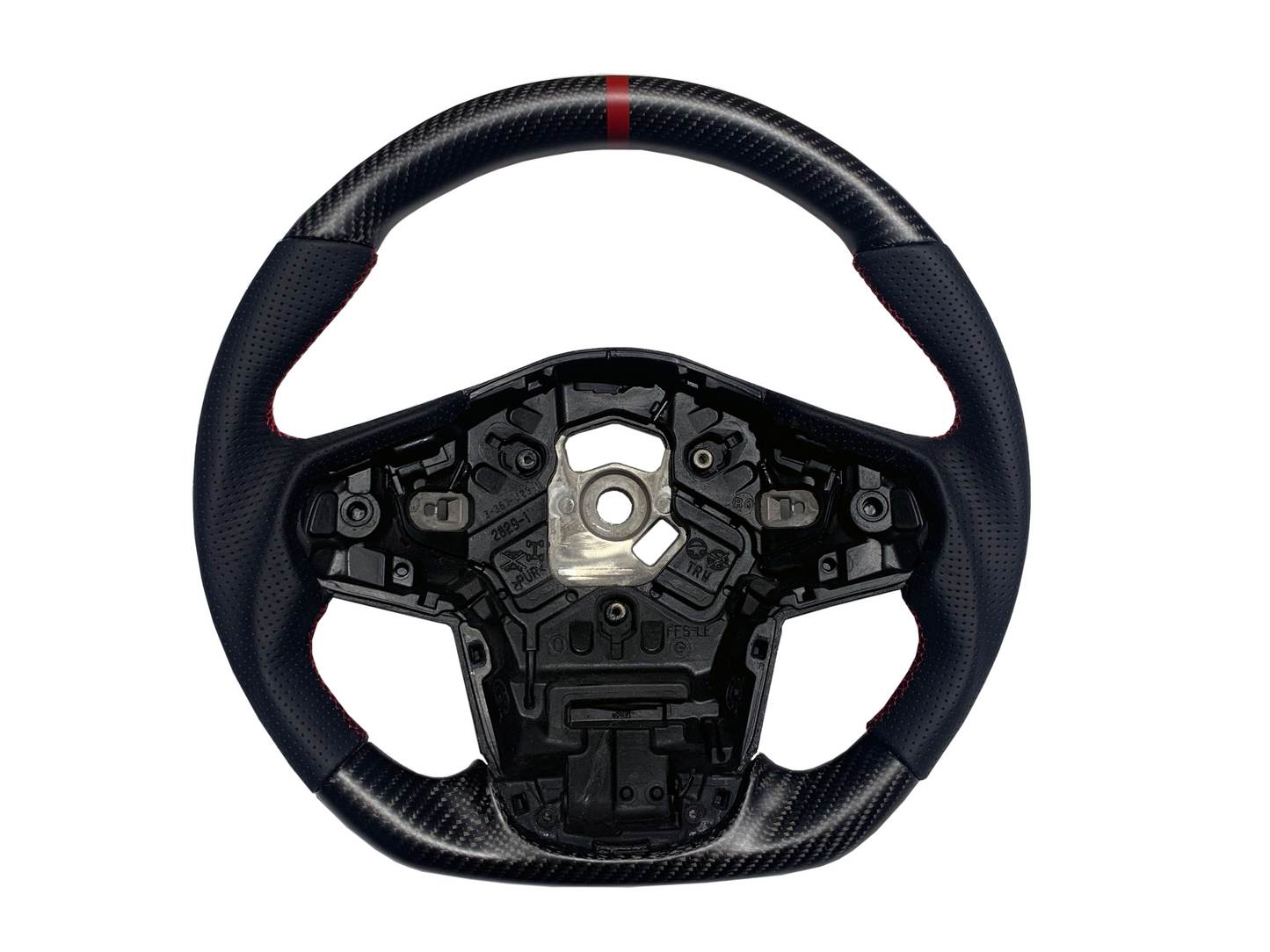 Supra GR 2020+ Carbon Fiber/Forged Carbon Leather BLACK Steering Wheel-Gloss/Matte