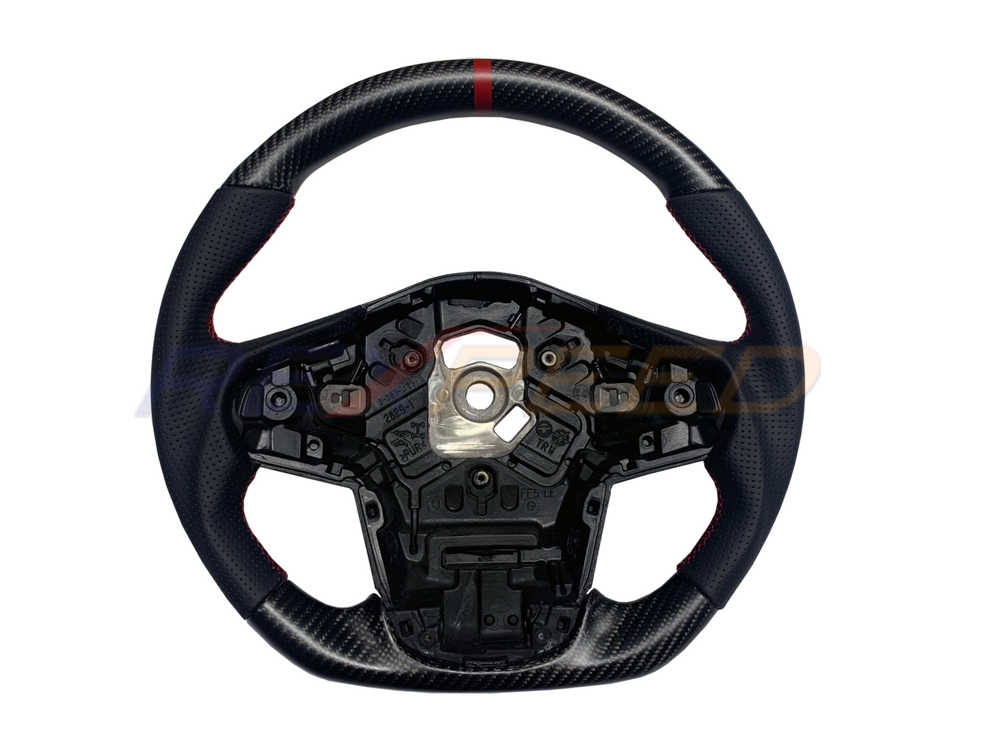 Supra GR 2020+ Carbon Fiber/Forged Carbon Leather BLACK Steering Wheel-Gloss/Matte