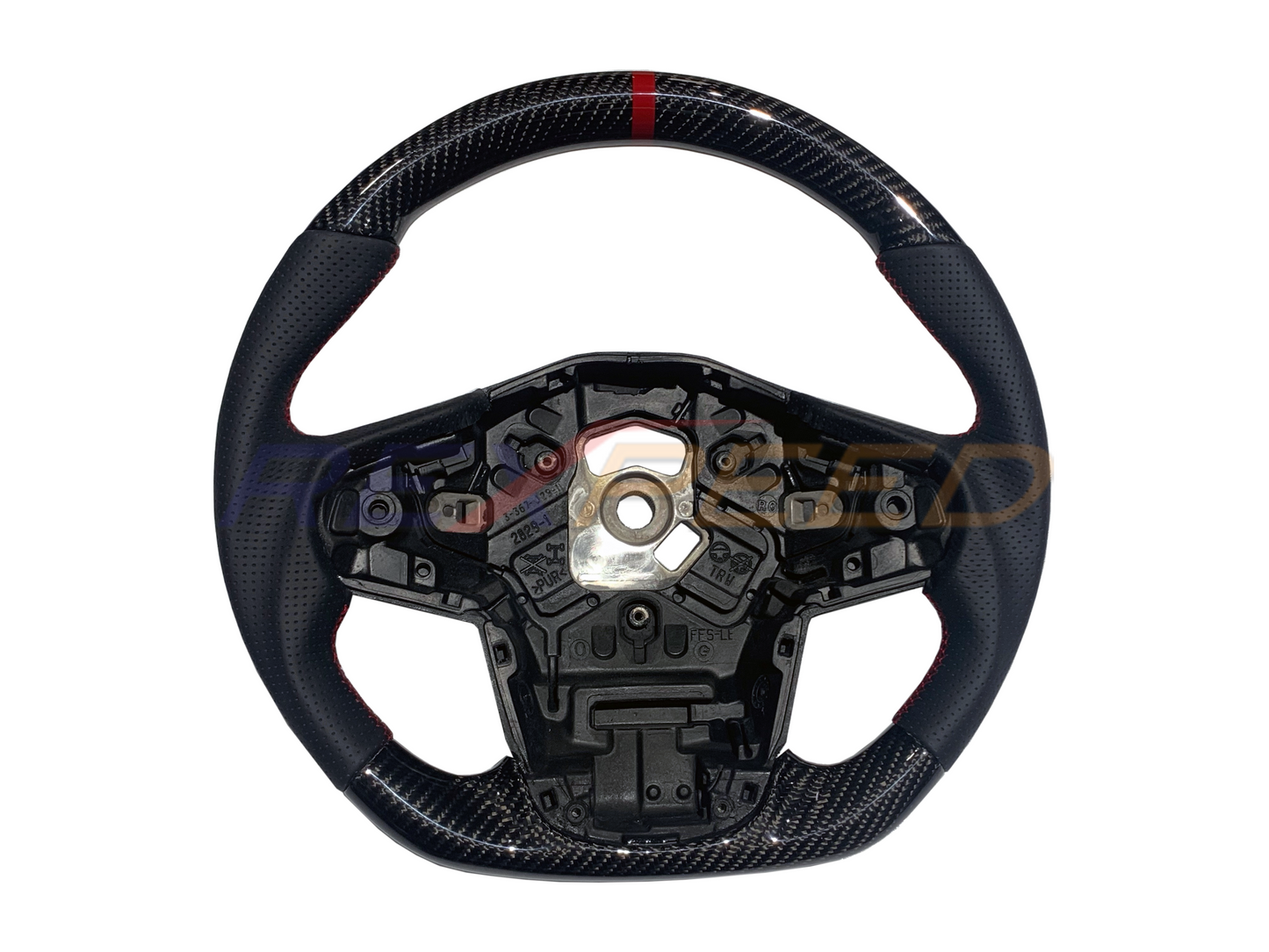 Supra GR 2020+ Carbon Fiber/Forged Carbon Leather BLACK Steering Wheel-Gloss/Matte