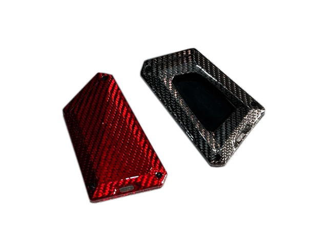 Supra GR 2020+ V2 Carbon Fiber Key Fob Cover_Dark Grey/Red