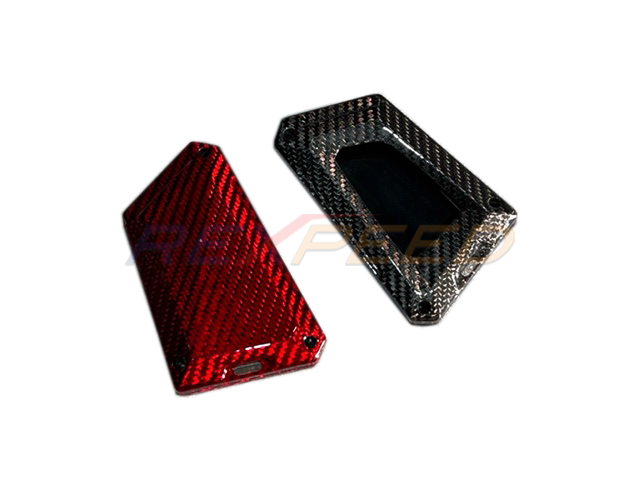 Supra GR 2020+ V2 Carbon Fiber Key Fob Cover_Dark Grey/Red