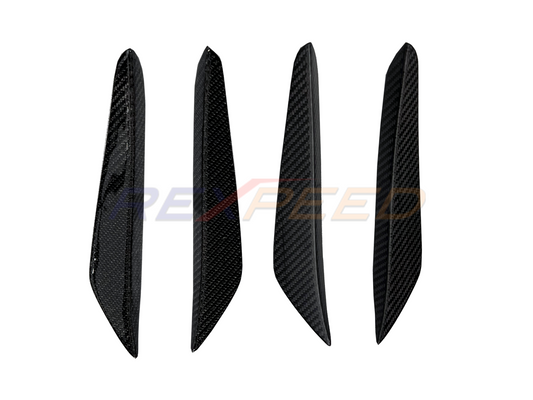 Supra GR 2020+ V2 Carbon Fiber/Forged Carbon Front Canards-Gloss/Matte