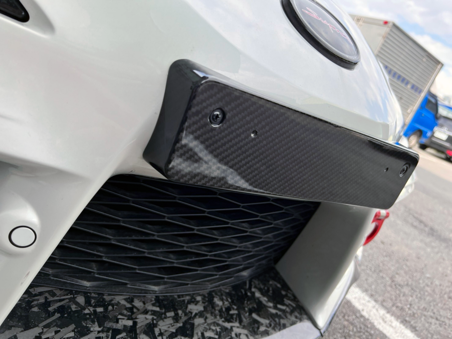 Supra GR 2020+ Dry Carbon License Plate Bracket-Gloss/Matte