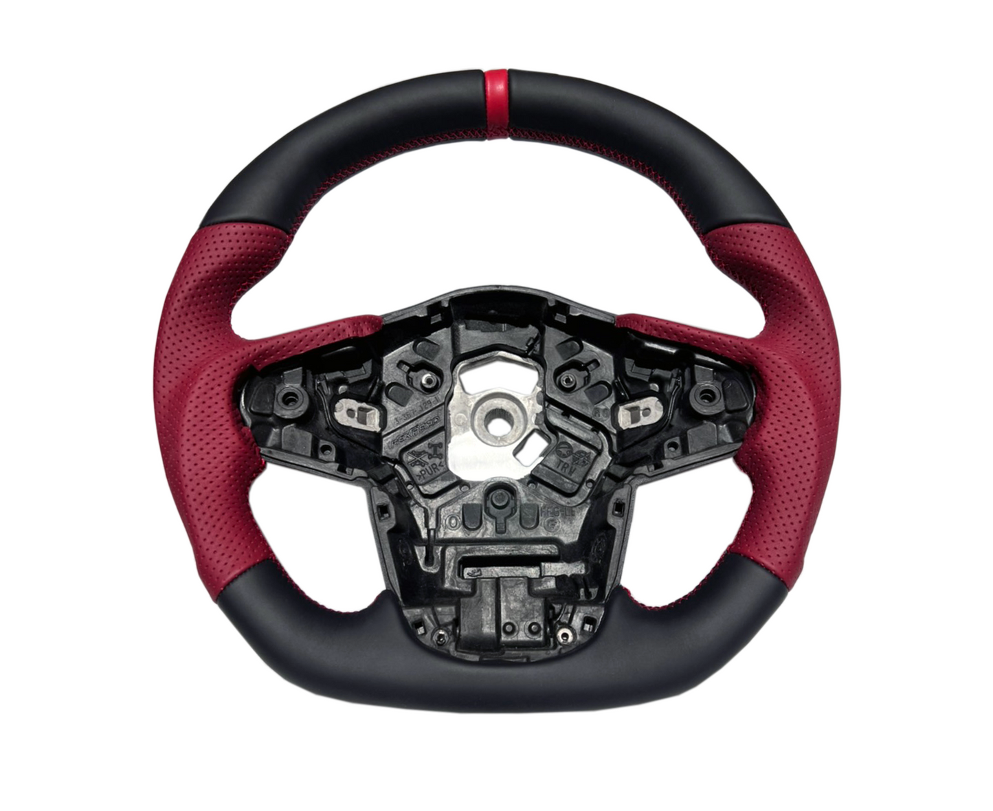 Supra GR 2020+ Black+Red Leather Steering Wheel