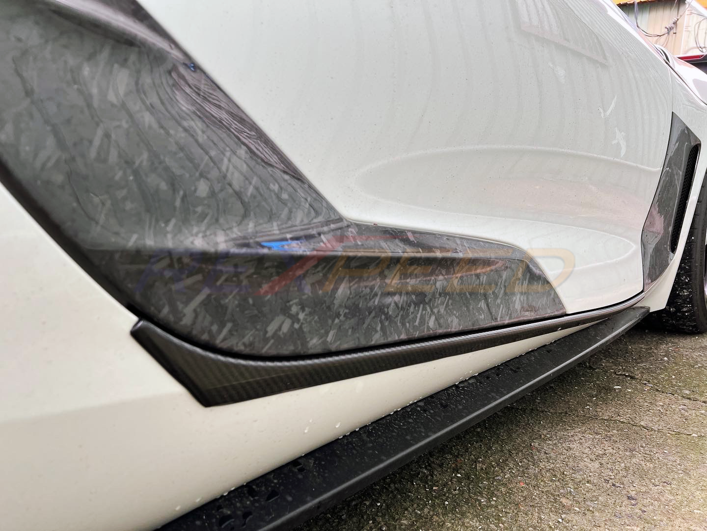 Supra GR 2020+ Carbon Fiber/Forged Carbon Door Sill Plate-Gloss/Matte